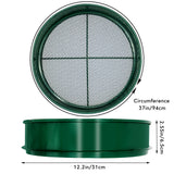 KOOLPUG Garden Sieve, 3 in 1 Metal Soil Sieve with Interchangeable Mesh Sizes 12mm/6mm/3mm, Fine Mesh Sieve Garden, Garden Riddle, Gardening Tool