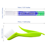 KOOLPUG Tile Grout Pen with Cleaning Brush, 8 Pieces for Tile Grout, Waterproof Pen, Pen for Restoring Bathrooms and Kitchens