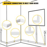 KOOLPUG Cable Tidy White Tubes, Longer Cable Channel,Self Adhesive Wire Trunking Kit, Wire Tidy for Wall, White Trunking for TV Cables, Cable Trunking
